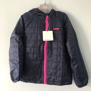 NWT Kids The Black Dog Hooded Puffer size 10/12 Navy